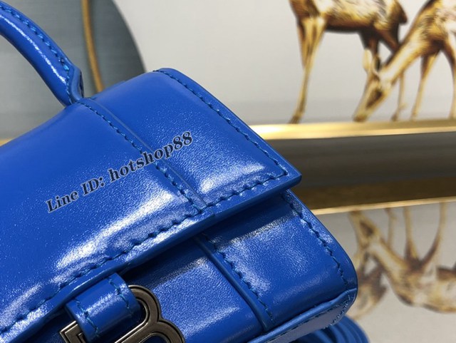 Balenciaga專櫃爆款巴黎世家全新Hourglass迷你金色鱷魚沙漏包 fyj2030